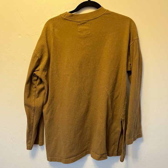 Le Bon Shoppe Tan Long Sleeve with Slit down side S - Picture 4 of 4